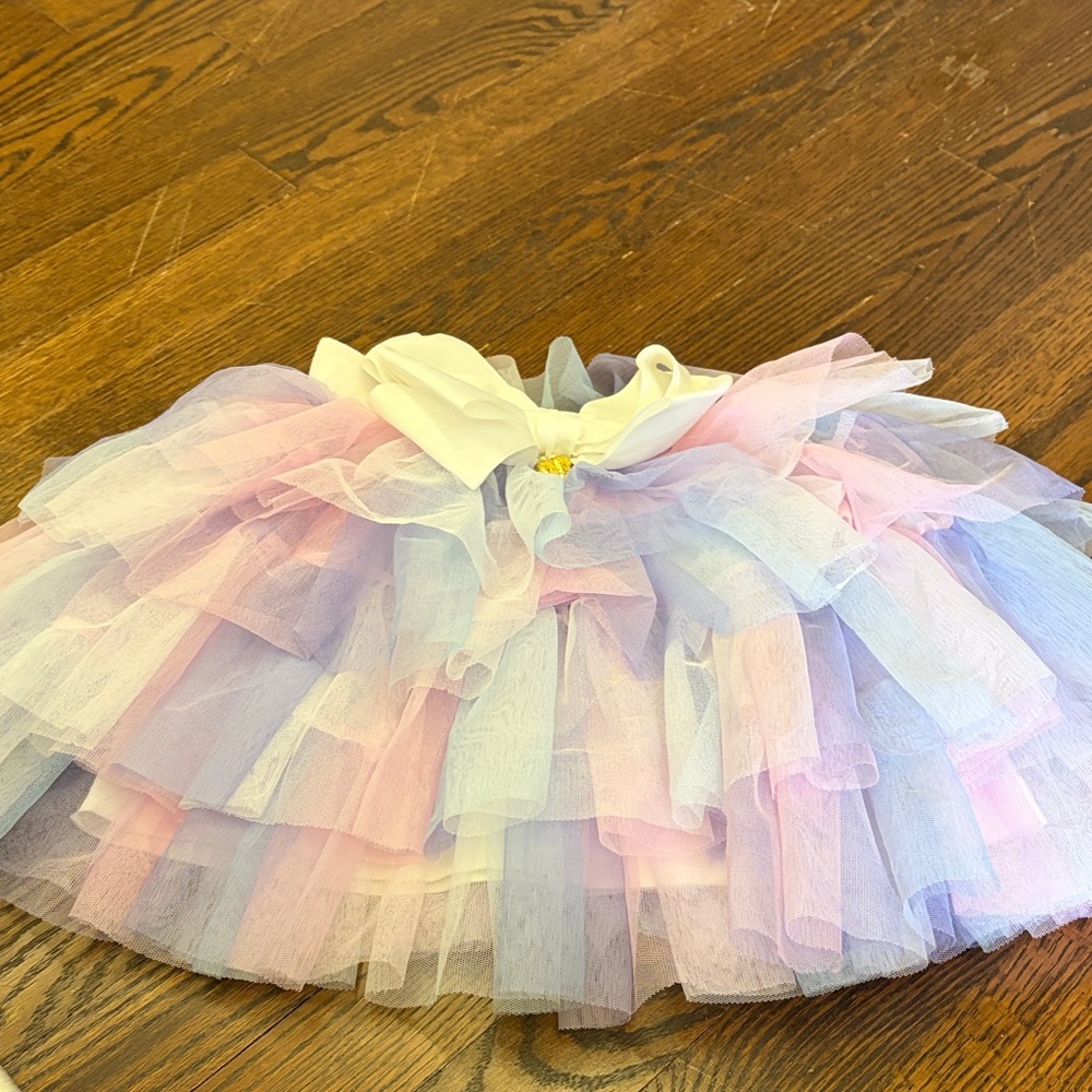 Pastel Rainbow Tulle Skirt for Kids